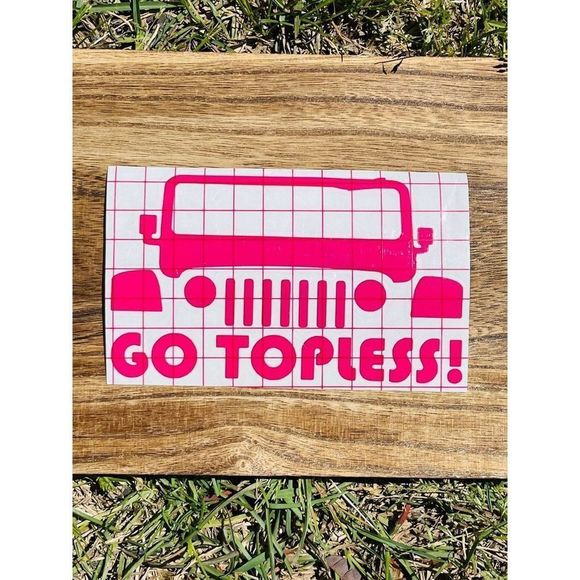 Go Topless Jeep Decal - Picture 2 of 9